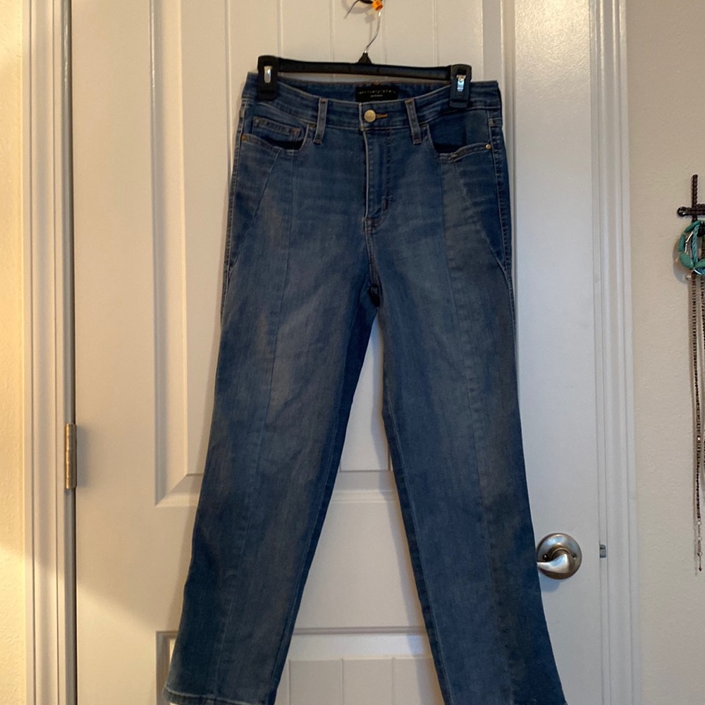 SANCTUARY DENIM MODERN STRAIGHT CROP HIGH RISE SZ 28
